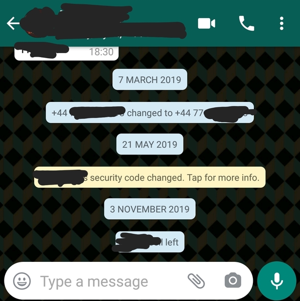 A little suspicious - any knowledgeable WhatsApp users around?