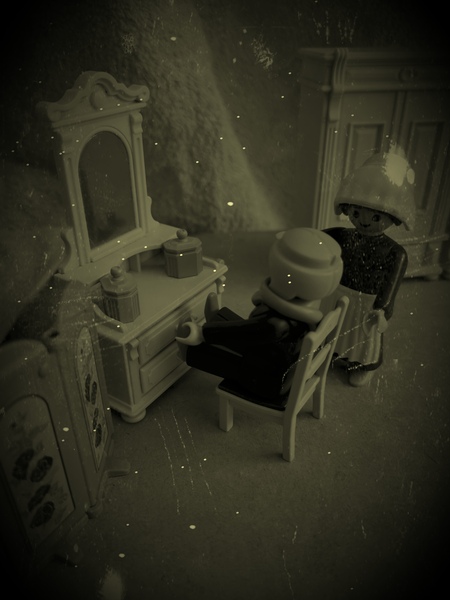 An outbreak of Covid-19 has occurred for the Playmobil people in our house...