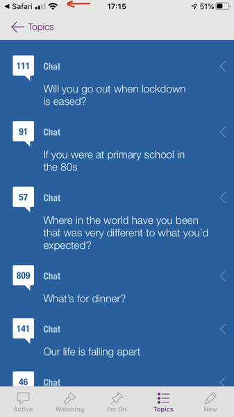 Linking straight to the iOS Talk app is back!
