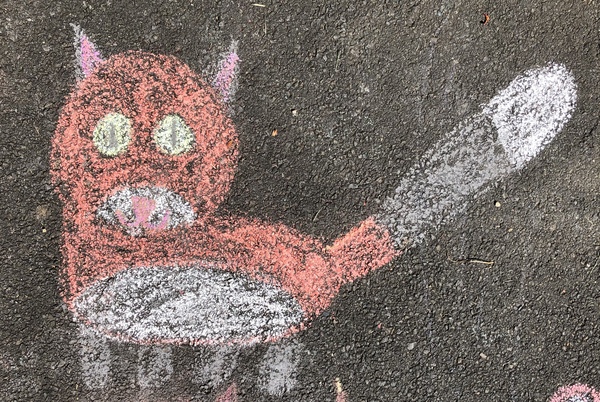 Chalk drawings