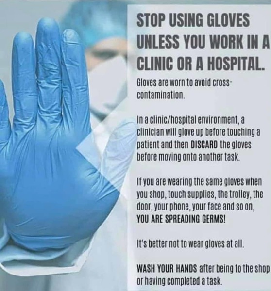 Gloves when shopping