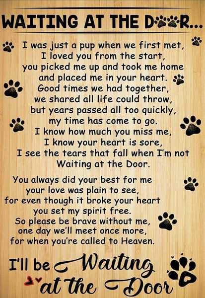 He died on Thursday and I'm just so sad
