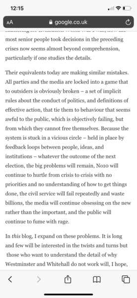 Aibu to think that Cummings/Johnson have decided they're going to lose the next election anyway so they can do whatever they want?