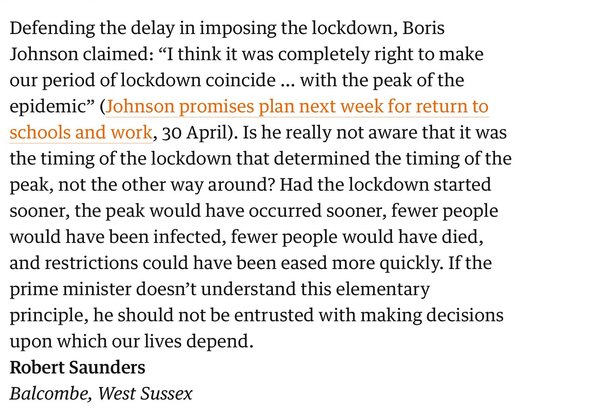 To be very concerned that Boris Johnson said this