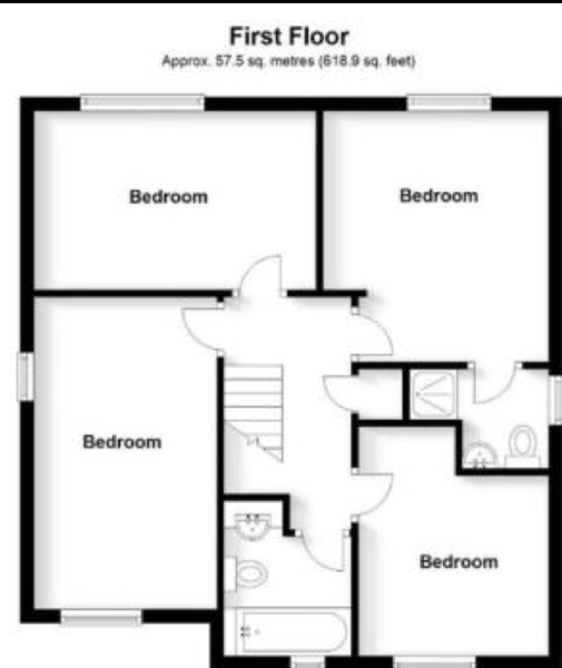 Is there space for an ensuite? Floor plan attached