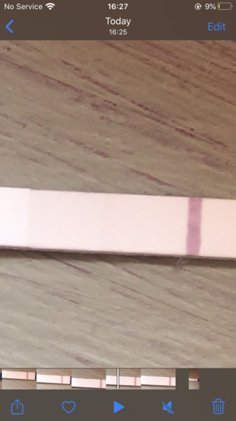 Please let me know if you think this is a positive or a evaporation line please