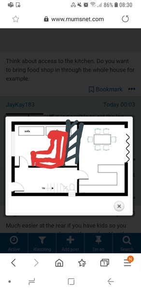 Remodeling house, kitchen at the front or back?
