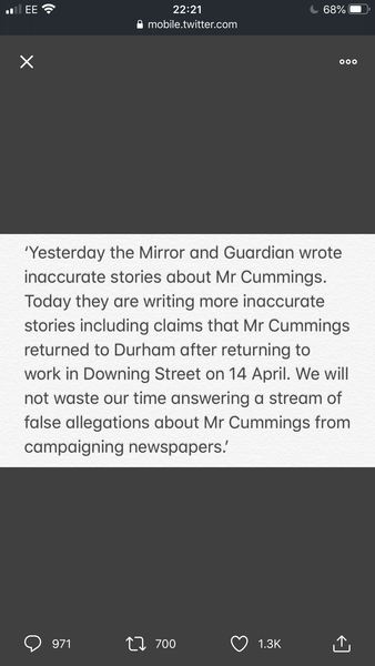 to think Dominic Cummings has to go?