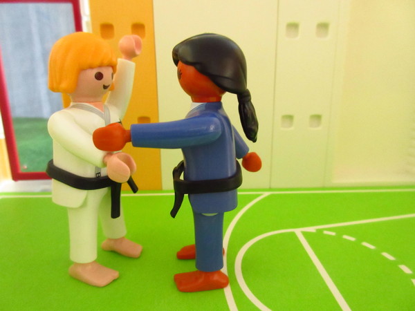 An outbreak of Covid-19 has occurred for the Playmobil people in our house...