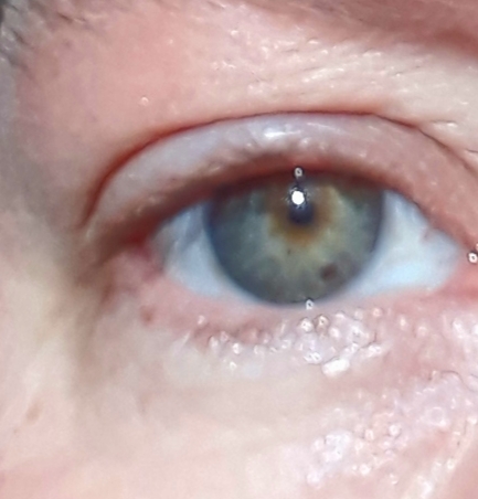 Properly violet or green eyes?