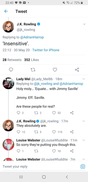 JK Rowling threatening legal action