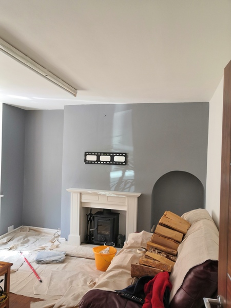 Paint the arches blue or cream?