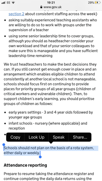 A quick poll - year 6 returning to school