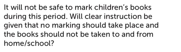Marking school work