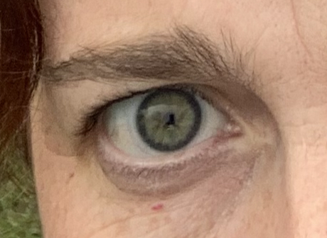 Properly violet or green eyes?