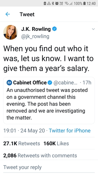 UK civil service tweet - done on purpose?