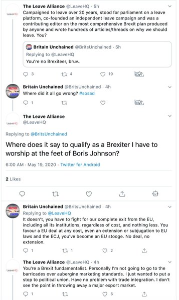 Westministenders: Reployed back to No Deal Planning