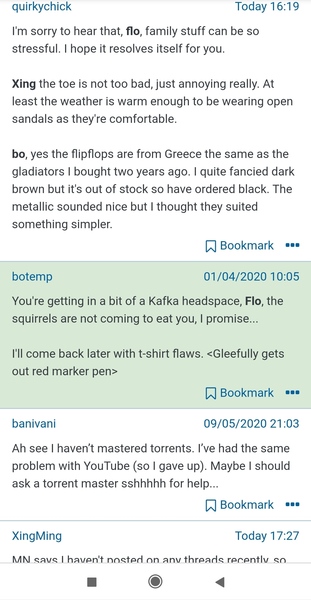 Posts shifting out of chronological order within a thread