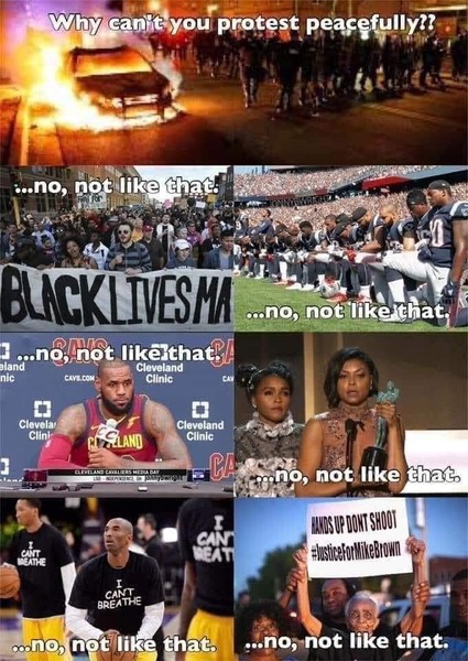 Why do protesters loot and burn