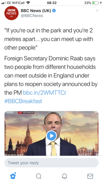 You CAN meet with other households - at 2M distance - England only ***title edited for clarity by MNHQ***
