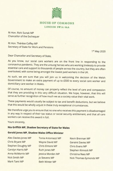£500 for nhs and social care workers