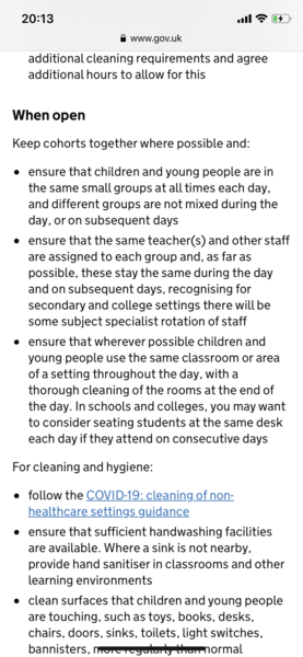 Education Guidance for Education and Childcare Settings
