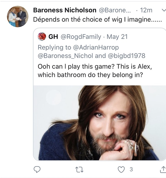 Baroness Nicholson on twitter