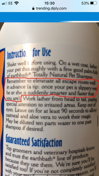 Inexplicable product warnings