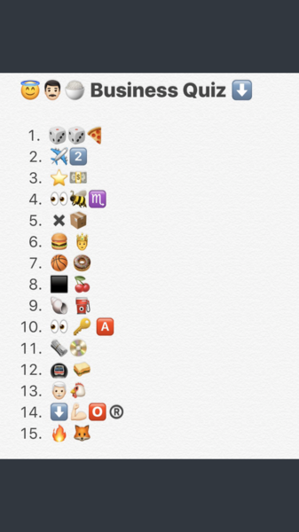 Help with an emoji quiz please?