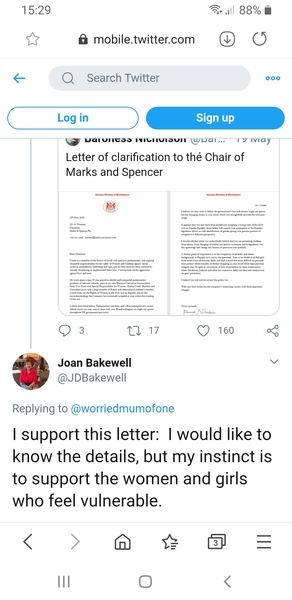 Baroness Nicholson on twitter