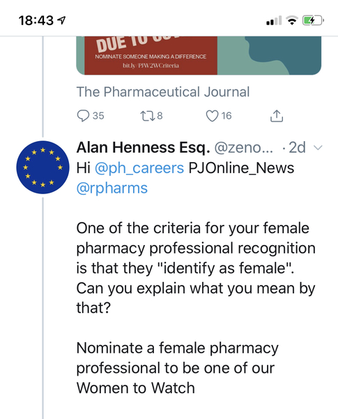 Baroness Nicholson on twitter