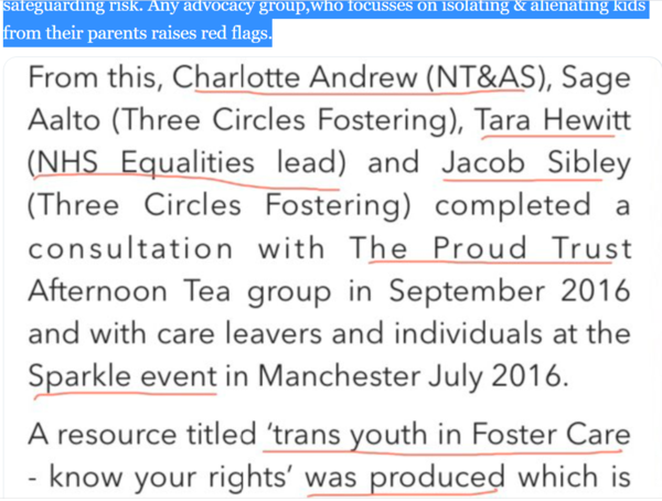 Vunerabilities of Looked After Children, Social Work & CP restricted by affirmation requirement? Trans Youth in Care Toolkit