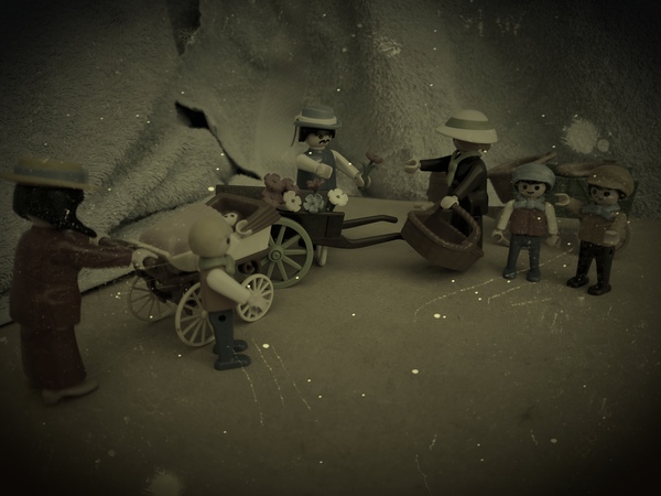 An outbreak of Covid-19 has occurred for the Playmobil people in our house...