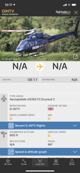 Red Arrows on Flight radar now...