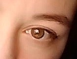 Properly violet or green eyes?
