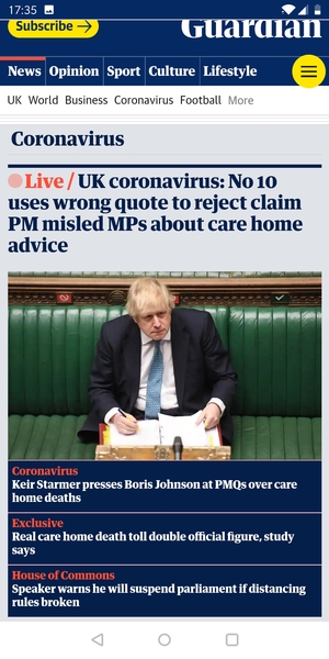 Keir Starmer's popularity ratings now higher than Boris Johnson's