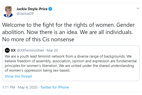 Baroness Nicholson on twitter