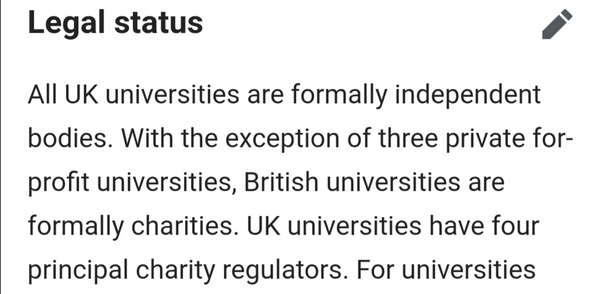 University Fees for on-line Lectures