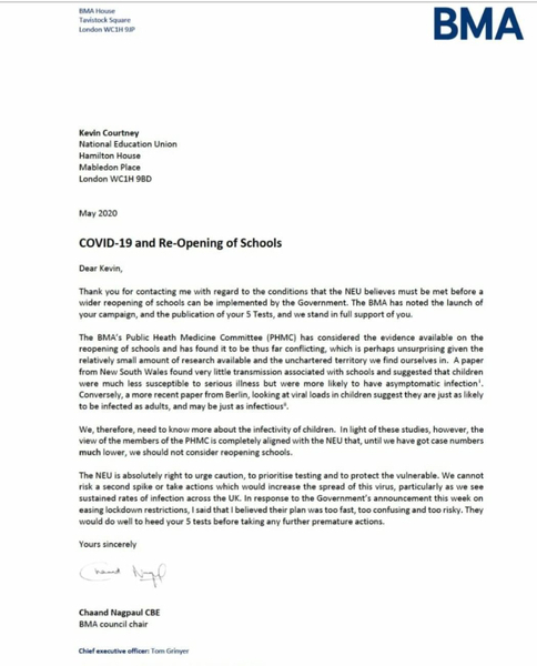 Schools won't be reoping on 1 June, and if they do, I won't be sending my child