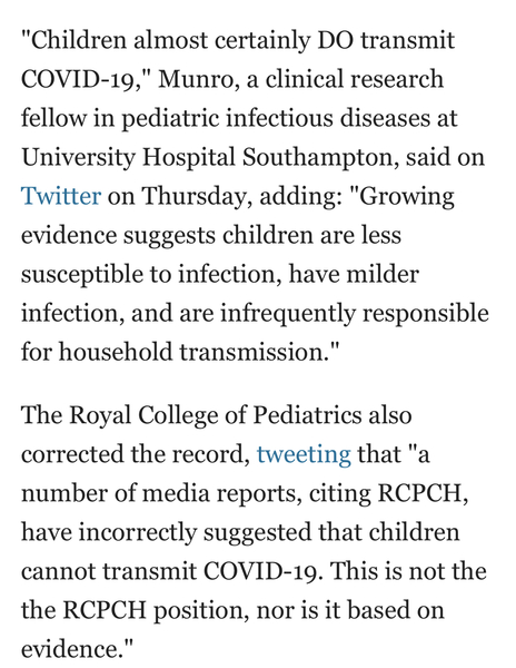 So who will be returning their children to school in June?