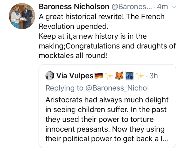 Baroness Nicholson on twitter