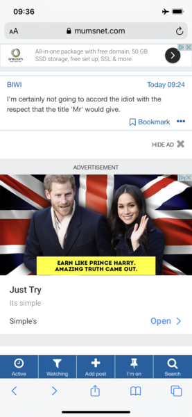 Dodgy advert with prince Harry & Megan