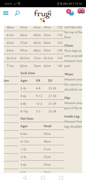 to think this sizing information should be clearer?