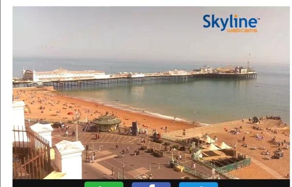 Social Distancing in Brighton today