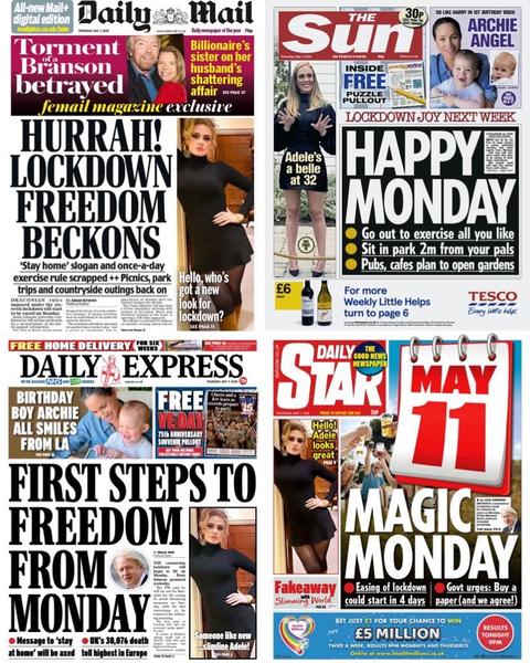 The newspapers have changed their tune this morning