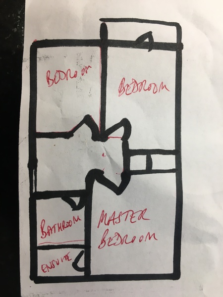 Is there space for an ensuite? Floor plan attached