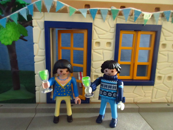 An outbreak of Covid-19 has occurred for the Playmobil people in our house...