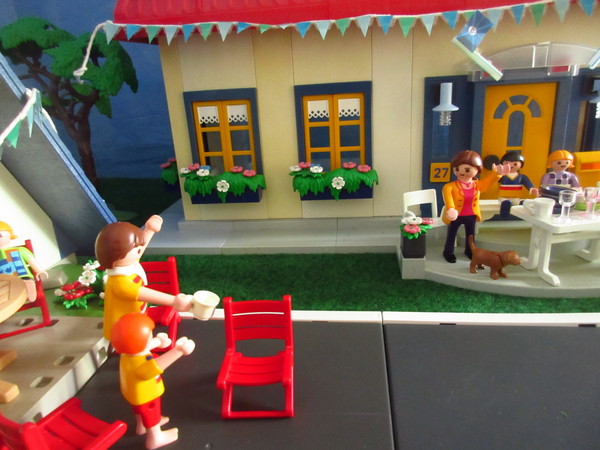 An outbreak of Covid-19 has occurred for the Playmobil people in our house...