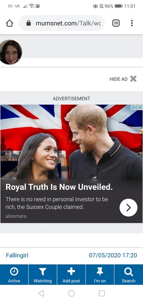 Dodgy advert with prince Harry & Megan