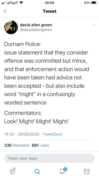 If you were annoyed at Dominic Cummings before